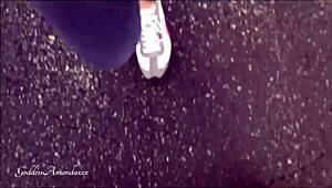 smell my super smelly feet in pantyhose