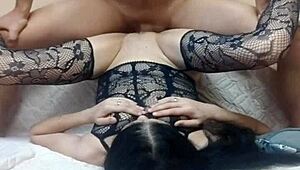 Sexy MILF wife, spread your legs in stockings for anal?