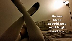 jacks fucks reina in stockings, teasing her ass before anal cumshot?