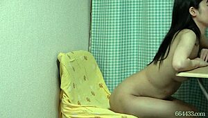 hidden cam under desk catchin’ naked yua takanashi, oops!