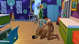 Owen, is that your crush Jake getting fucked by the professor in Sims?