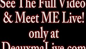 deauxma showers with big tits and wet milf lesbian fun