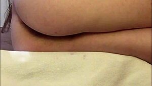 Check out this teen's hairy pussy orgasm without touching, so hot! 😍