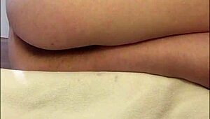 Check out this teen's hairy pussy orgasm without touching, so hot! 😍