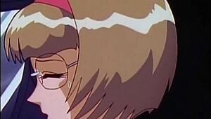 petite anime girl with glasses gets fisted hard