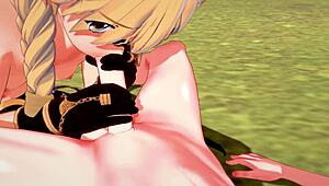 i messed up suckin ventis dick in genshin yaoi, aether gets fucked hard