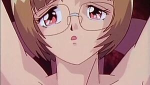 petite anime girl with glasses gets fisted hard