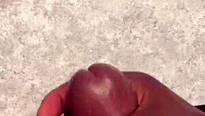 Watch This Amateur's Huge Cumshot Cover the Bathroom Counter in Close-Up