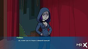 Creampie in redhead's big ass pussy in hentai game! Uncensored blowjob scene.