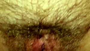 look at amateur milf's huge tits while fucked and leaking!