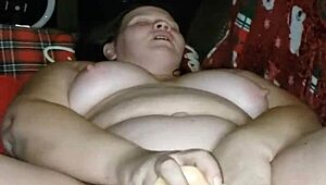 Milf squirts with two huge dildos!