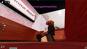 Cheating Roblox Girl Sucks and Rides Big Black Cock in Hentai