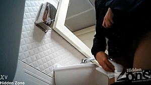 Hidden Camera Captures Raw Action in Bar Toilet Without Anyone Knowing