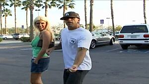 Blonde with Cum All Over Her Tits Wins Over Friend