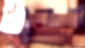 i got a hot nuru massage with skyler nicole, tyler knight fucking her ebony ass