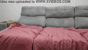 Brother-in-law forces slut to deepthroat monster cock until choking