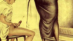 Vintage erotic drawings tell a sensual story