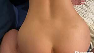 Tinder girl discovers a monster cock she loves.