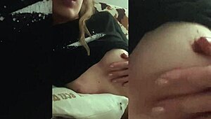 i got into my girlfriend's phone and saw her masturbating on camera, her swollen pussy wet and ready.