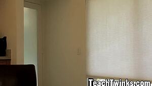 these twinks slipped away to bang by the pool, only to get caught by their jock buddies.