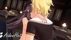 intriguing 3d anime video with teen characters in cartoon setting