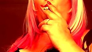 Chubby British Domme Tina Snua Smokes Superking Cigarette While Talking