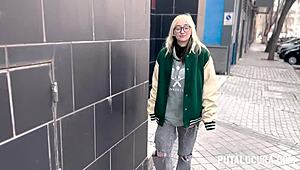 Caught In Bedroom With Nerdy Blonde, He Fucks Her Pussy And Ass In Cowgirl And Doggystyle Positions