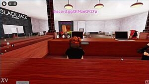 Cheating Roblox Girl Sucks and Rides Big Black Cock in Hentai