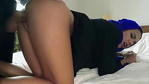 Little Arab Babe Gets Stretched by Huge Dick Manager!