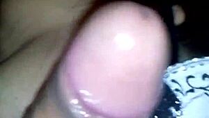 Latina wife uses toys in mask