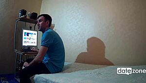 Skinny Milf in Red Lingerie Screwed Hard While Riding Cowgirl Style