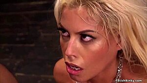 bound huge tits blonde gets anal banged rough and hard