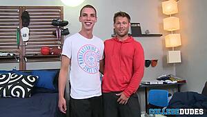 Jordan Thomas dominates Bobby Clark with his massive cock