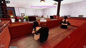 Cheating Roblox Girl Sucks and Rides Big Black Cock in Hentai