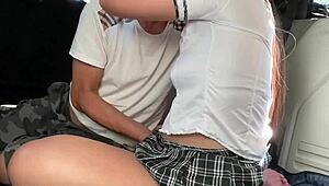 Asian Pinay Student Moans During Hard Fucking in Car POV Quickie