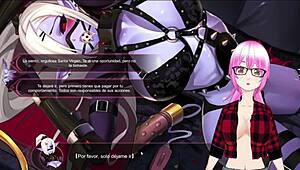 i... uh, watchin daisy the dark elf in this mirror scene. she gets tied up in bdsm, showin her big tits and feelin the pleasure.