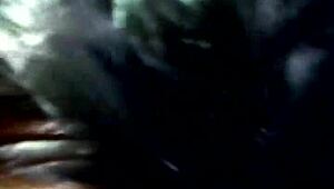 Latina wife uses toys in mask