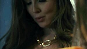 Substitute teacher interacts with colleague in classroom setting