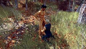 in the woods with stan and jonathan