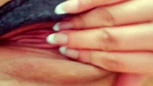 Horny latina teases with wet pussy video for boyfriend