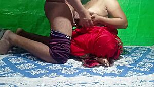 Sona Bhabhi Enjoys Intense Doggy and Riding on Holiday with Hindi Audio