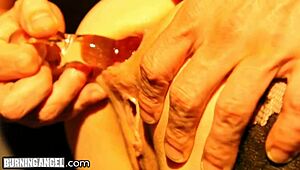 BurningAngel Joanna Angel gets ball gagged and toyed in asshole 😈