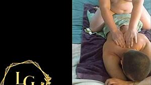 Chubby French Stepmom Sucks and Swallows My Load