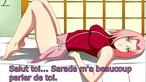 Wow! Hentai JOI with Sarada and Sakura Futanari Pissplay Assplay CEI