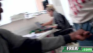 russian traveller nataly gets intensely fucked in the ass by mike at office