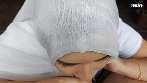 Can an arab wife give such a deep blowjob?