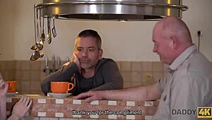 Wow, Daddy4K! Lucky Old Man Gets Blowjob and Bangs Tight Shaved Pussy of Jessi!