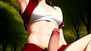 Wow! Hentai JOI with Sarada and Sakura Futanari Pissplay Assplay CEI