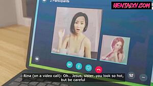 milf deepthroats in 3d hentai creampie gameplay