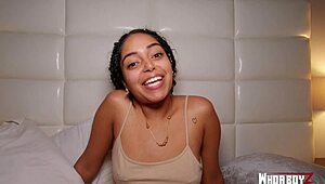 Big Booty Latina Girl Gets Fucked By Big Dick Creampie